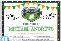 Rugby League Certificate Templates: A Professional Guide