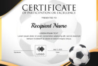 Soccer Certificate Template: A Free, Professional Design For Recognition