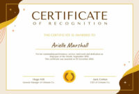 Employee Of The Month Certificate Template With Photo