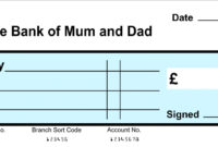 Blank Cheque Template For Formal Use