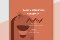 Family Mediation Agreement Template: A Comprehensive Guide