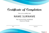 Certificate Of Completion Template: A Free Word Document For Professional Recognition