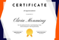 Perfect Attendance Certificate Free Template