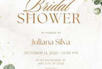 Elegant Blank Bridal Shower Invitation Templates For A Sophisticated Affair