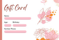 Salon Gift Certificate Template