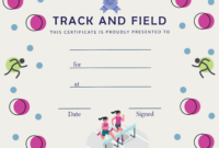 Track And Field Certificate Templates: Free, Customizable Options For Recognizing Achievement