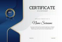 High-Resolution Certificate Template For Formal Occasions