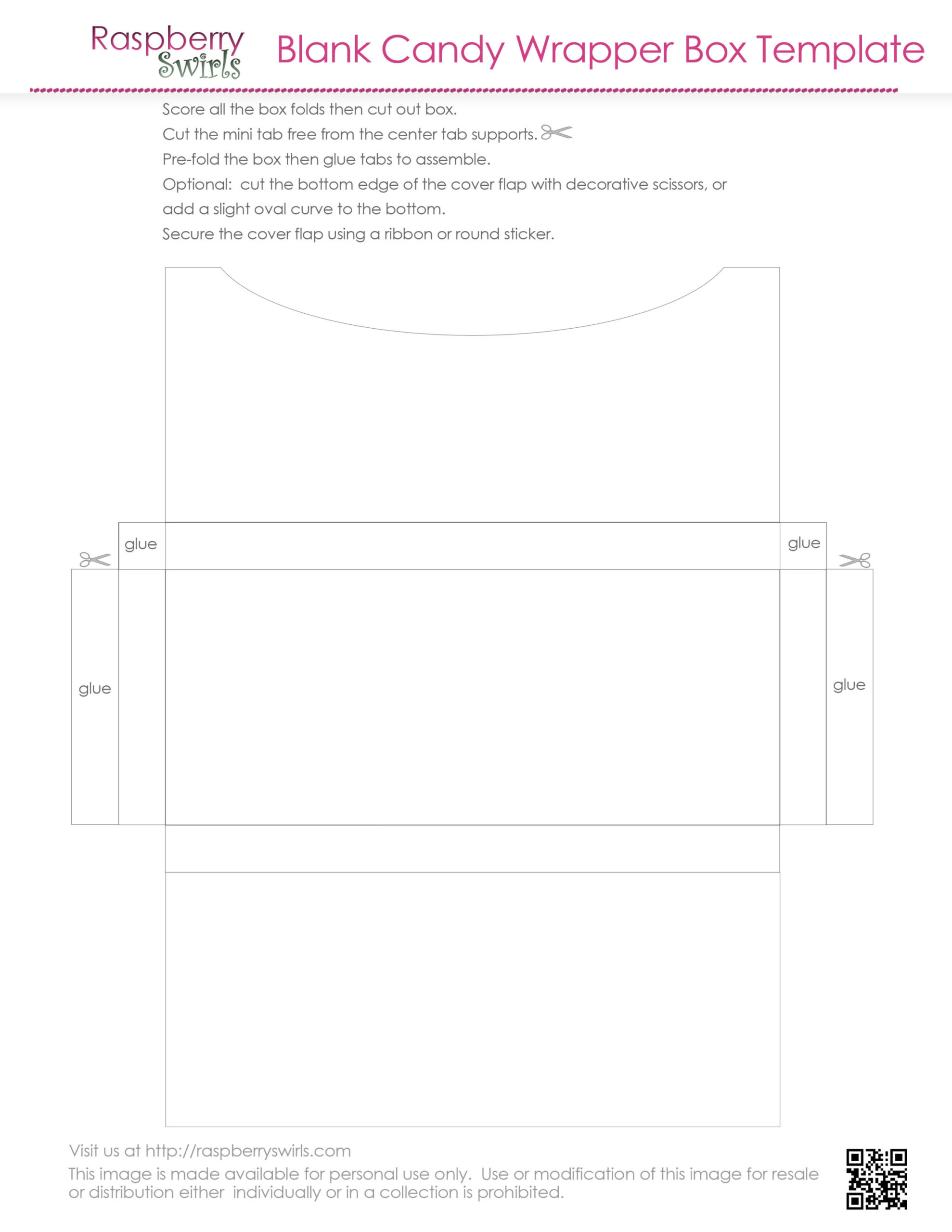 Free Printable Chocolate Candy Bar Wrapper Box Template