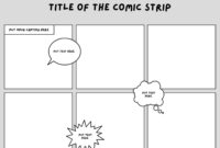 A Printable Blank Comic Strip Template For Children’s Creative Expression