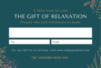 Printable Gift Certificate Templates: A Formal Guide To Personalized Gifting