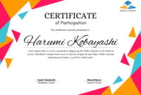 Complimentary Certificates Of Participation Templates: A Formal Approach