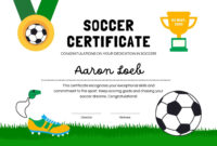 Football Certificate Template For Outstanding Achievement