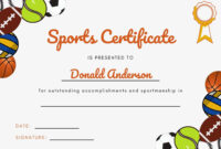 Athletic Certificate Template: A Formal Document For Recognizing Athletic Achievements