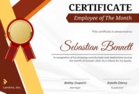 Manager Of The Month Certificate Template