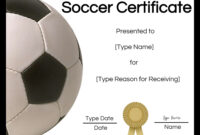 Free Soccer Award Certificate Templates: A Formal Recognition Of Achievement