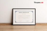 Blank Share Certificate Template: A Free, Customizable Document