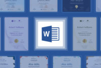 Optimal Certificate Templates For Formal Word Documents