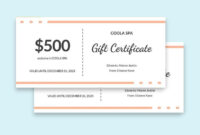 Gift Certificate Template Design In Adobe InDesign