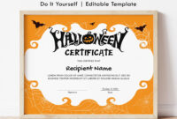 Halloween Certificate Template: A Formal Design For Recognition