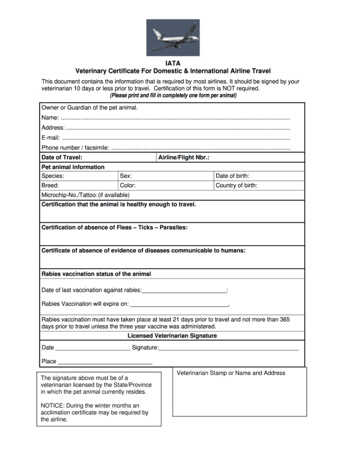 Health Certificate For Dogs - Fill Online, Printable, Fillable