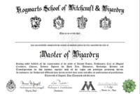 Harry Potter Certificate Template: A Magical Recognition