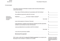 Construction Payment Certificate Template: A Comprehensive Guide