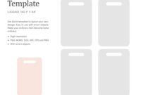 Blank Luggage Tag Template: A Customizable Identification Tool