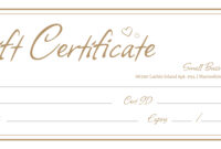 Complimentary Massage Gift Certificate Template