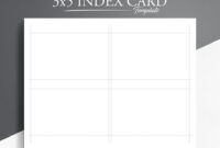 Blank 3×5 Index Card Template