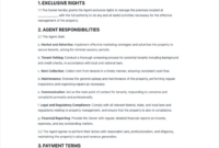 Landlord-Tenant Property Management Agreement Template