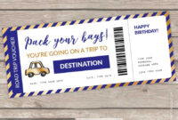 Free Travel Gift Certificate Template