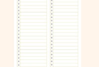 Comprehensive Blank Checklist Template For Word