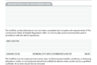 Handover Certificate Template For Formal Projects