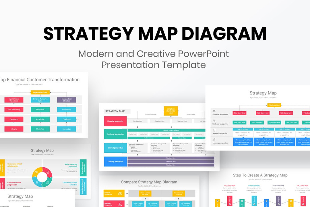 Strategy Map PowerPoint PPT Template  Nulivo Market