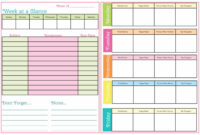 Homework Agenda Template