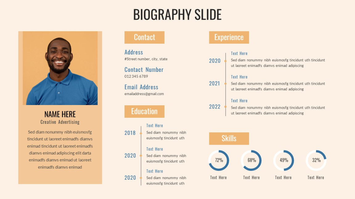 Stunning Biography Slides - SlideKit