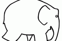 A Blank Elephant Template For Formal Presentations