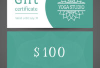 Yoga Gift Certificate Template: A Complimentary Guide To Wellness