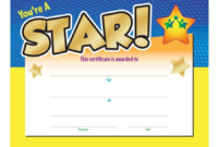 Star Award Certificate Template: A Formal Recognition Of Exceptional Achievement